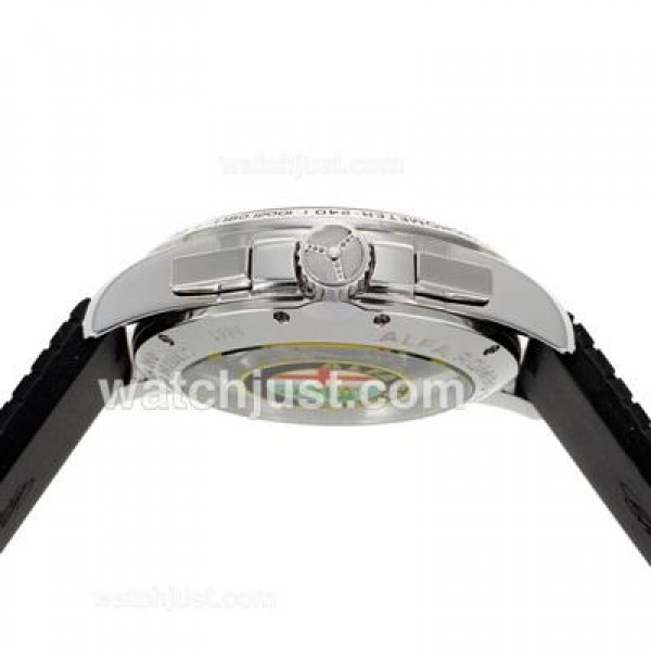 Chopard Alfa Romeo Chronograph Swiss Valjoux 7750 Movement with Black Dial-Rubber Strap