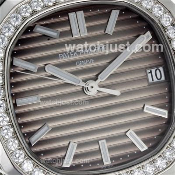 UK Perfect Replica Patek Philippe Nautilus Watches With Brown Dials For Sale
