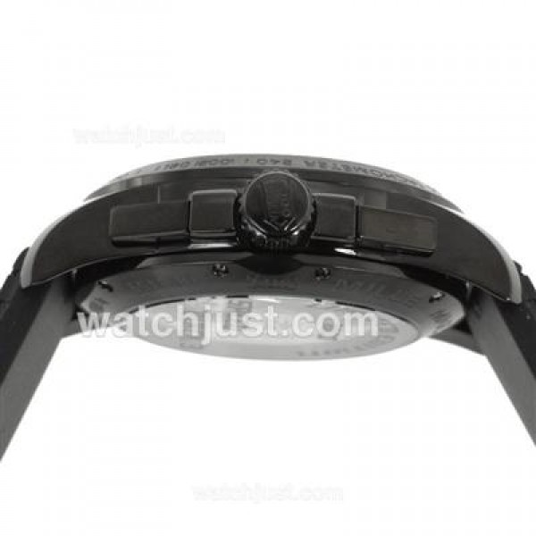 Chopard Mille Miglia GT XL Chrono Swiss Valjoux 7750 Movement PVD Case with Black Dial-Rubber Strap