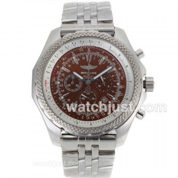 Breitling For Bentley Motors Working Chronograph with Brown Dial-S/S