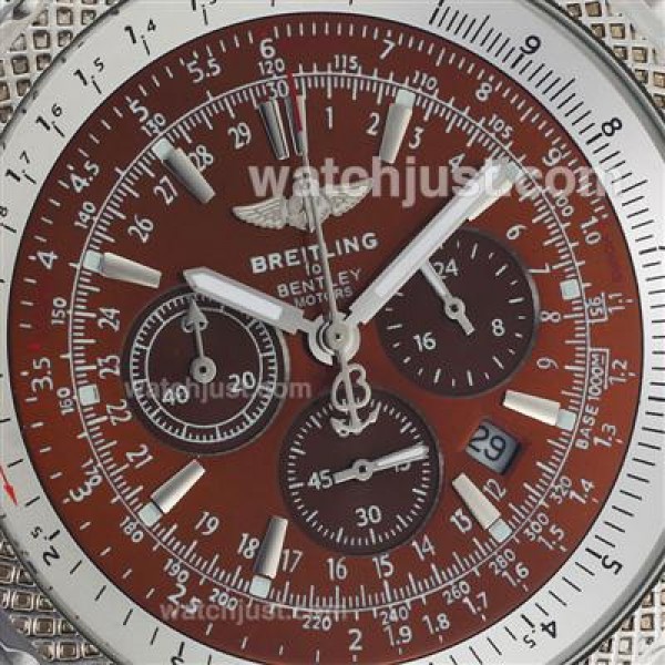 Breitling For Bentley Motors Working Chronograph with Brown Dial-S/S