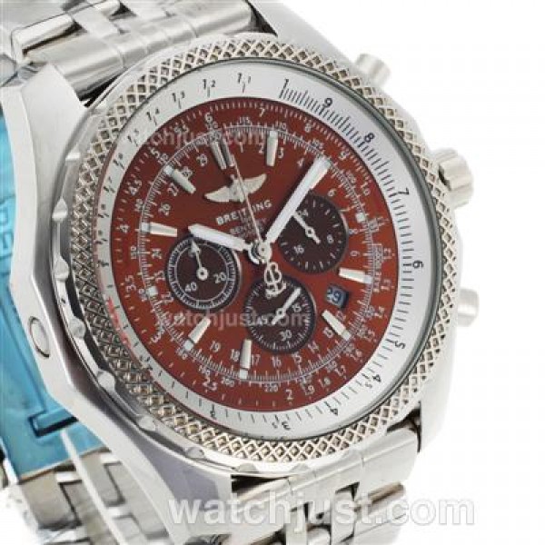 Breitling For Bentley Motors Working Chronograph with Brown Dial-S/S