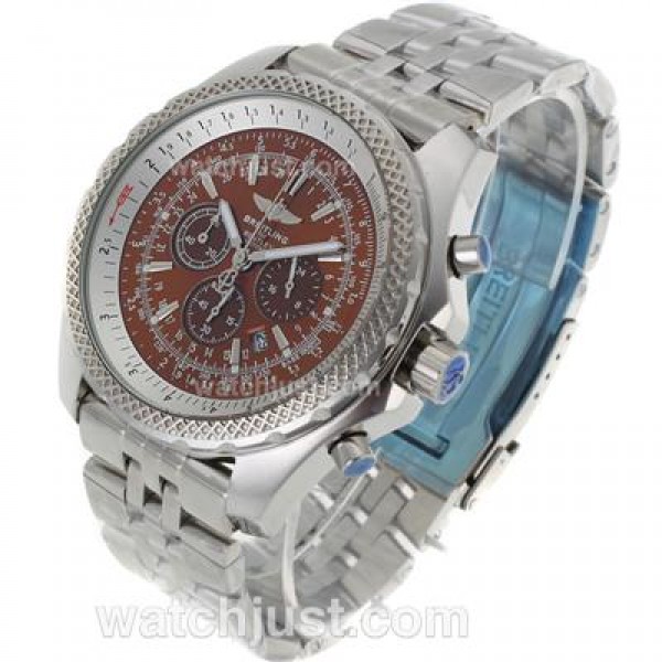 Breitling For Bentley Motors Working Chronograph with Brown Dial-S/S