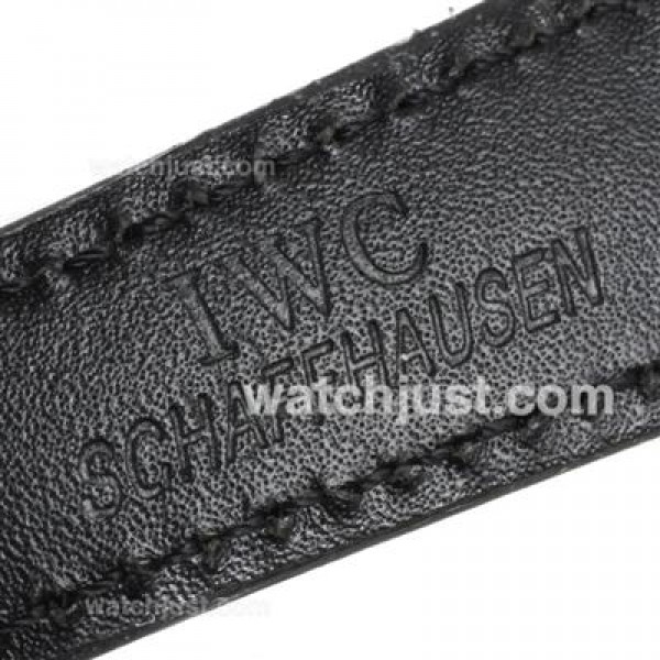 IWC Portuguese Automatic with Black Dial-Leather Strap