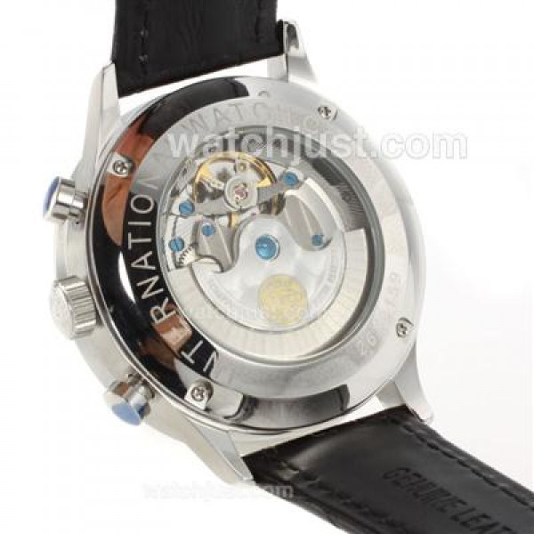IWC Portuguese Automatic with Black Dial-Leather Strap