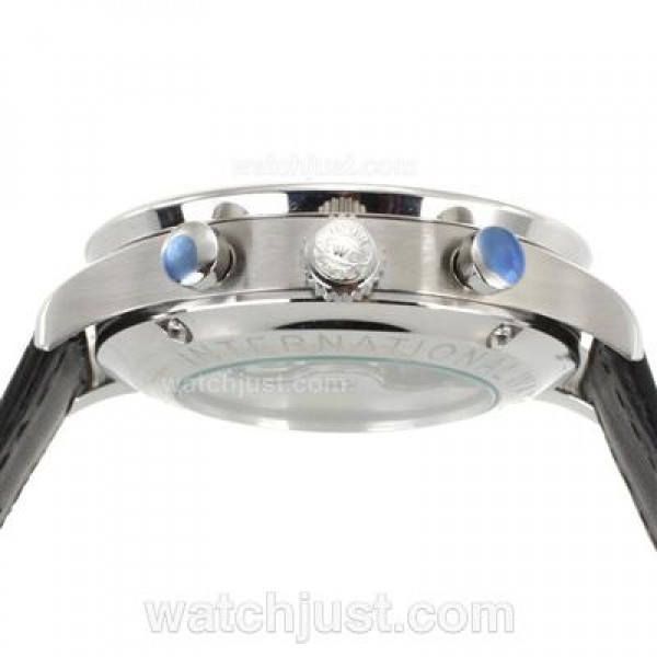 IWC Portuguese Automatic with Black Dial-Leather Strap