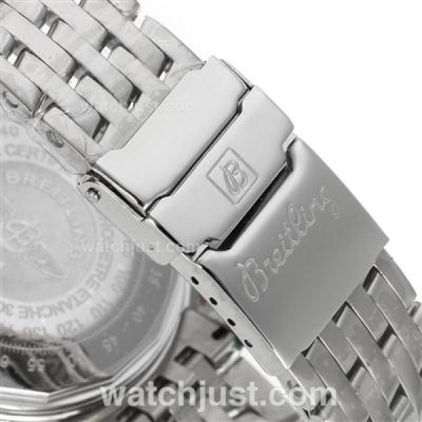 Breitling Cosmonaute Chronograph Swiss Valjoux 7750 Movement with Black Dial-S/S