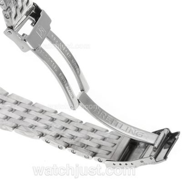 Breitling Cosmonaute Chronograph Swiss Valjoux 7750 Movement with Black Dial-S/S