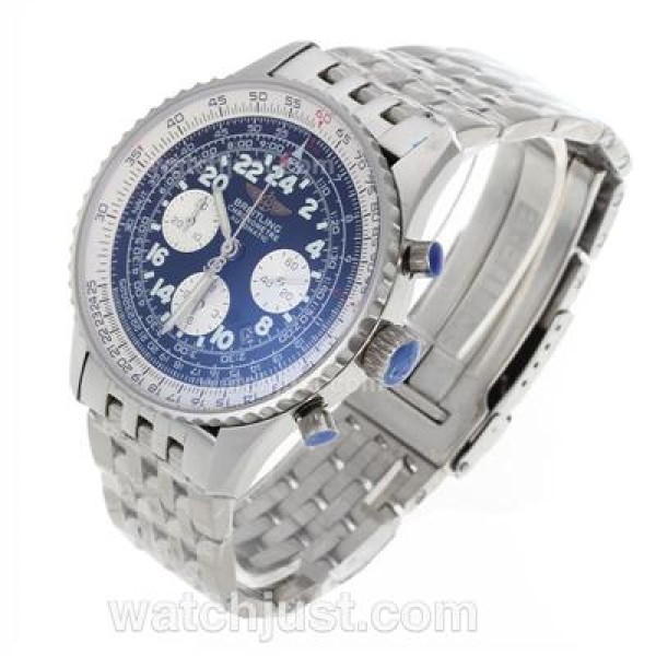 Breitling Cosmonaute Chronograph Swiss Valjoux 7750 Movement with Black Dial-S/S