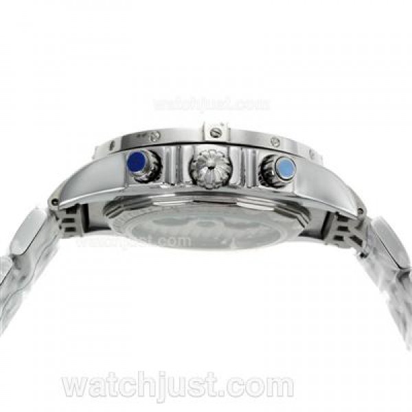 Breitling Chronomat Evolution Tourbillon Automatic with White Dial S/S