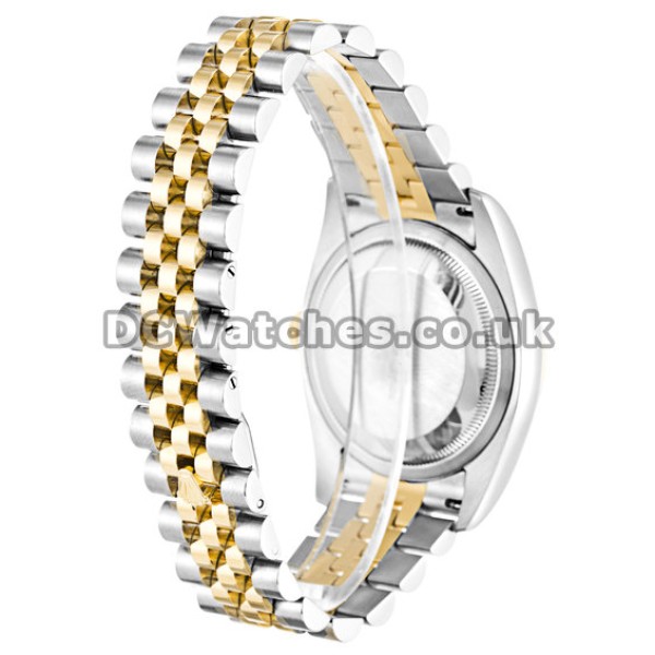 UK Cheap Rolex Datejust Gold Dial Stainless Steel High Quality Fake Watches
