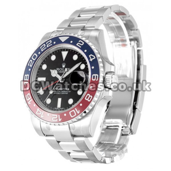 White Gold Rolex GMT Master II 41MM Replica Watches With Colorful Bezel For Men (Ceramic Bezel)