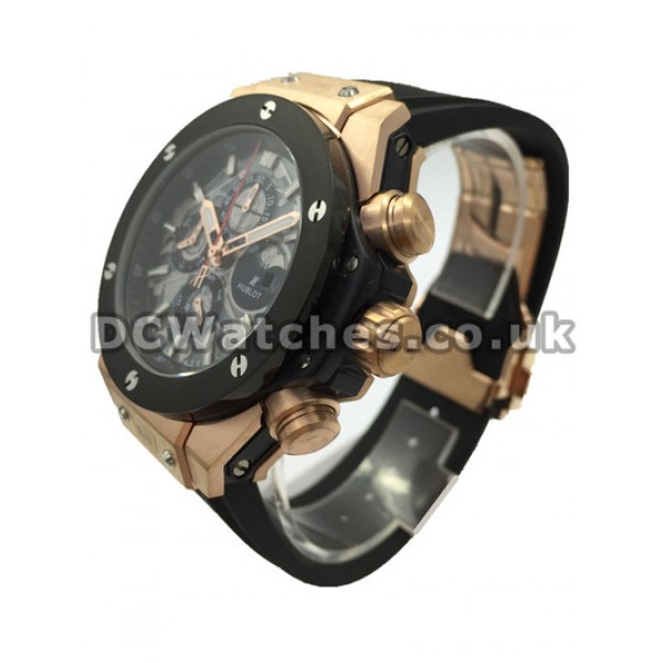 Functional Replica Hublot 48MM Watches With Black Dial Sale For Men