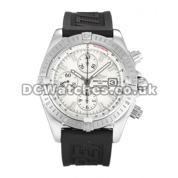 New Breitling Chronomat Evolution 43.7 MM Mother of Pearl White Baton Dial Replica Watches