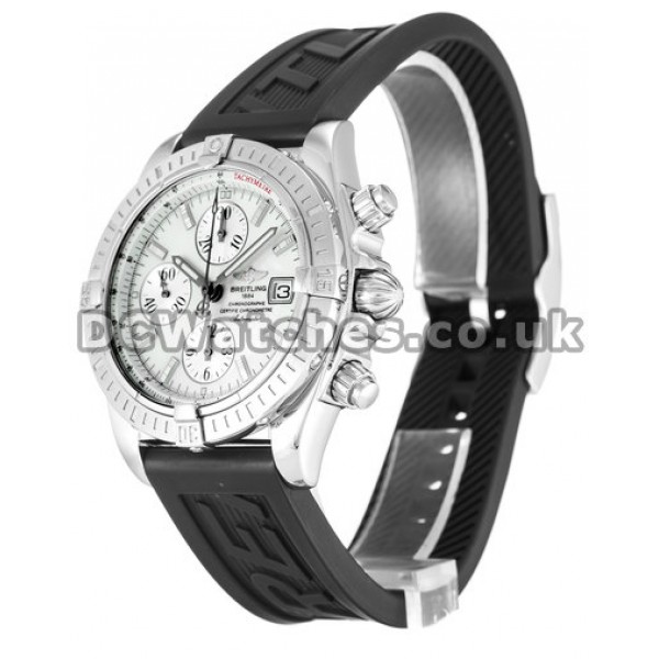 New Breitling Chronomat Evolution 43.7 MM Mother of Pearl White Baton Dial Replica Watches