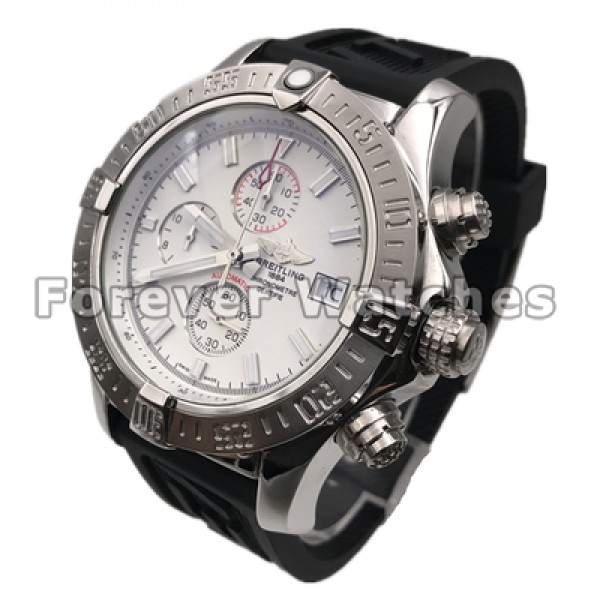 New Breitling Chronomat Evolution 43.7 MM Mother of Pearl White Baton Dial Replica Watches