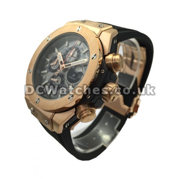 New And Popular Rose Gold Hublot 48 MM Replica Watches Sale For Men