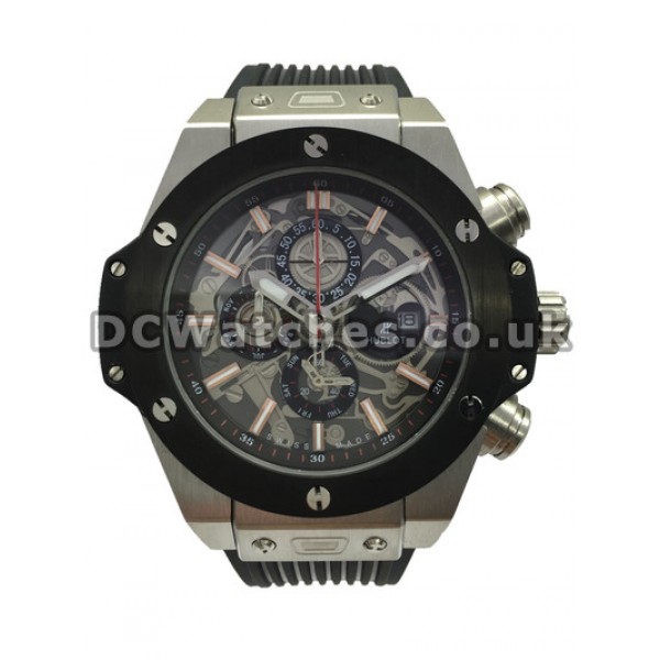 Top-quality Swiss Replica Black Hublot 48 MM Watches Sale For Men