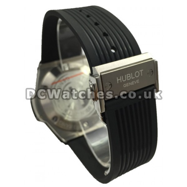 Stainless Steel Replica Hublot 48 mm Watches With Black Dial Sale For UK