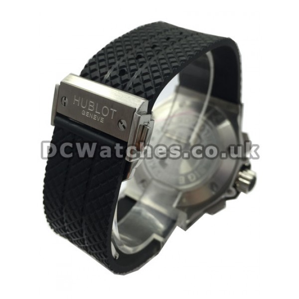 Sturdy Carbon & Steel Hublot 41MM Replica Watches With Black Dial Sale For UK
