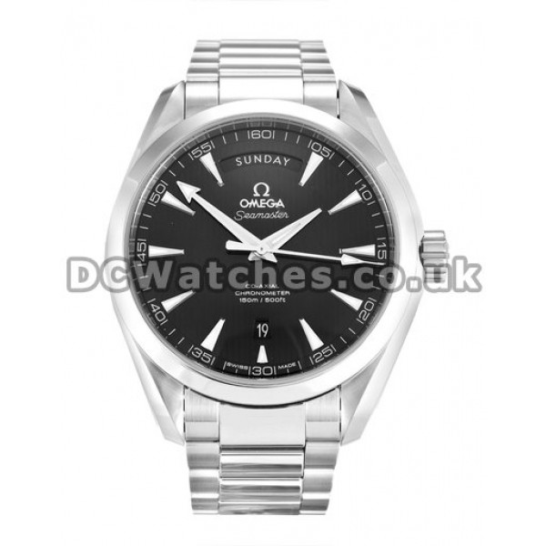 Quality Omega Aqua Terra 150M Black Dial 41.5MM Steel Case Replica Watches