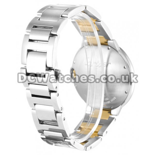 Fake Cartier Ballon Bleu 42MM Steel & White Gold Case Silver Dial Watches