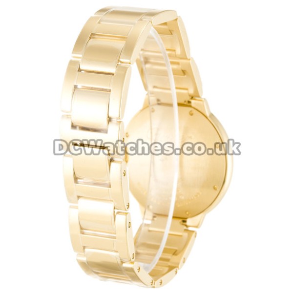 Quality Cartier Ballon Bleu 42MM Yellow Gold Case Silver Dial Copy Watches