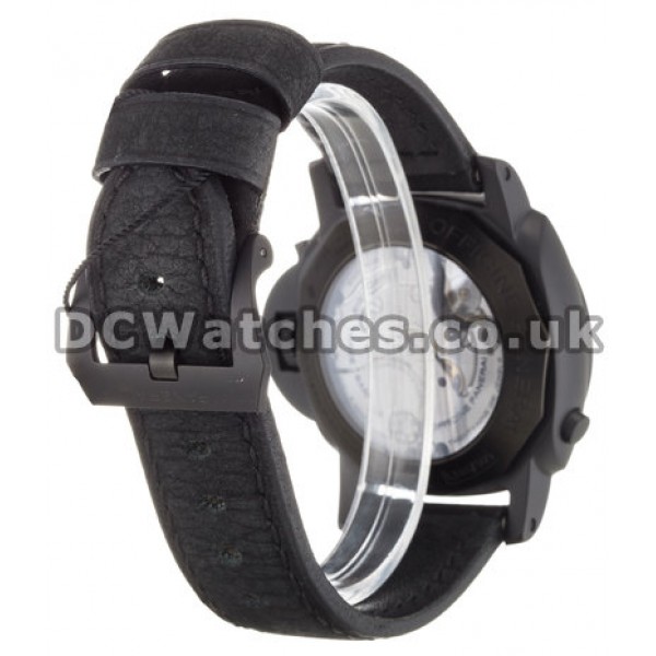 Sturdy Black Ceramic Panerai Manifattura Luminor 44MM Replica Watches Sale For UK