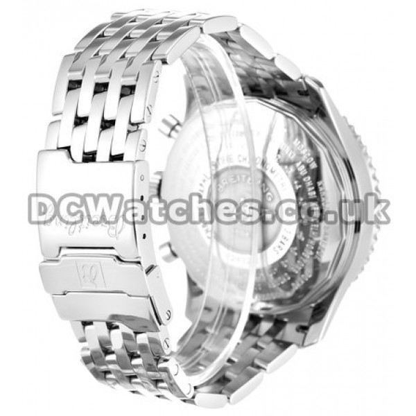 Steel Black Dial Breitling Navitimer World 46MM Replica Watches For Men