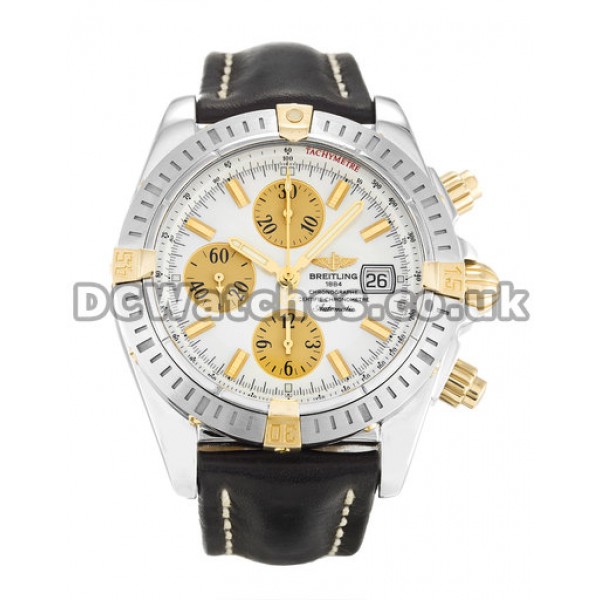 Fashionable Breitling Chronomat Evolution Mother of Pearl White Dial Copy Watches