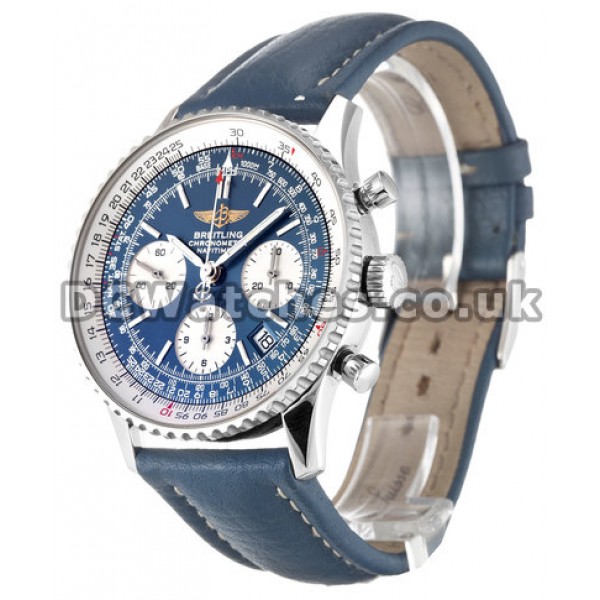 Pretty Breitling Navitimer 41.8MM Blue Dial Replica Watches For Men