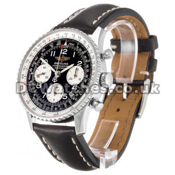 Cheap Swiss Breitling Black Dial Navitimer Replica Watches 41.8MM For Men