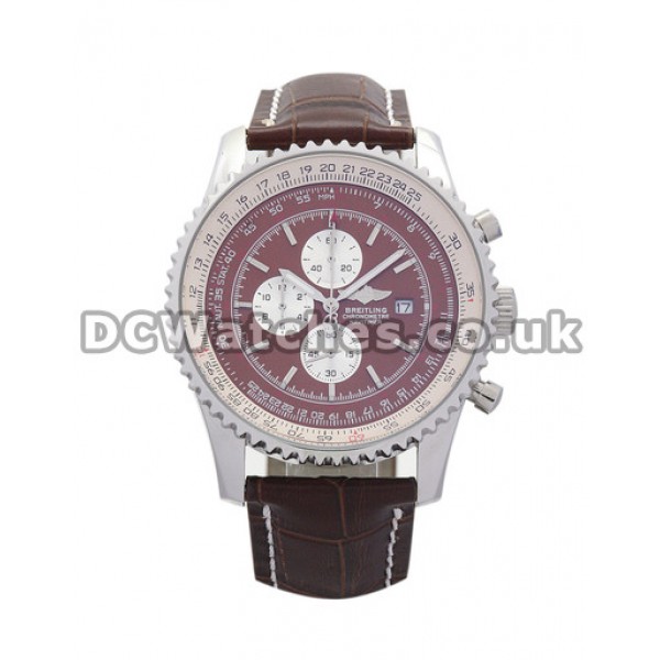 Unique Swiss Breitling Navitimer World Brown Dial Replica Watches Sale For Men