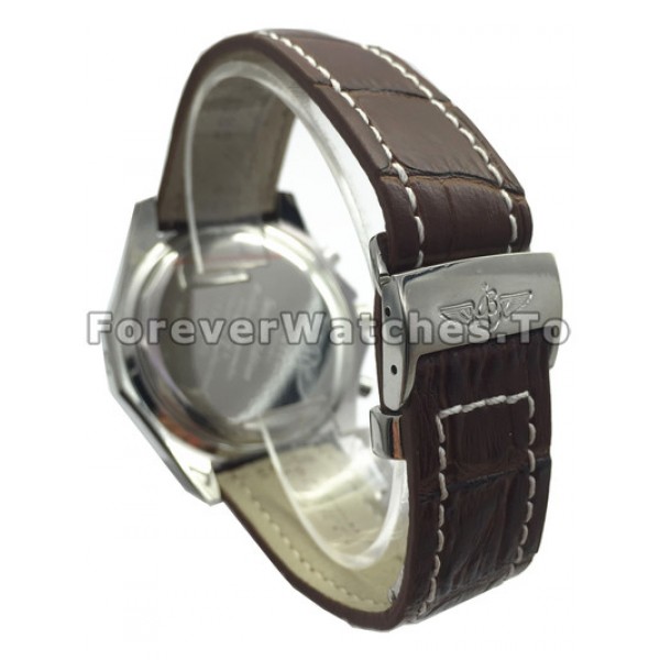 Fake Breitling Bentley 6.75 Brown Dial Brown Leather Strap Watches