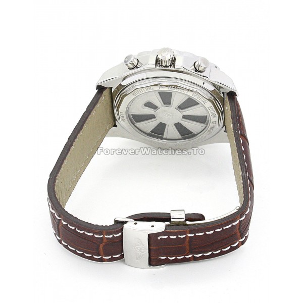 Cheap Breitling Bentley GT Burgundy Crocodile Strap White Dial Copy Watches