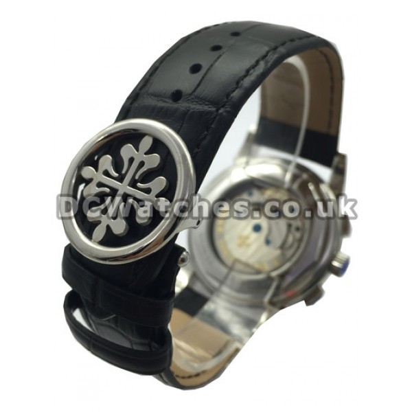 Functional Stainless Steel Patek Philippe Complications White Dial Replica Watches For Men