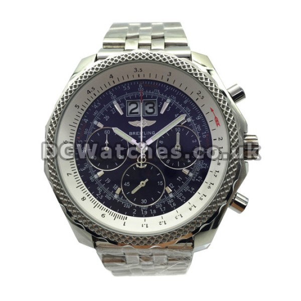 Great Breitling Bentley 6.75 Replica Blue Dial Steel Case Watches