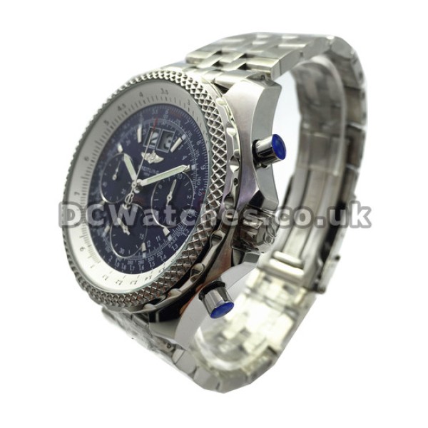 Great Breitling Bentley 6.75 Replica Blue Dial Steel Case Watches