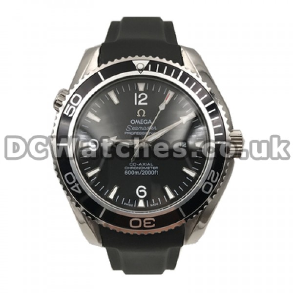 45MM Black Dials Replica Omega Planet Ocean Automatic Male Watches
