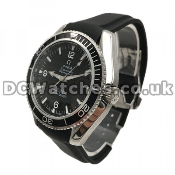 45MM Black Dials Replica Omega Planet Ocean Automatic Male Watches