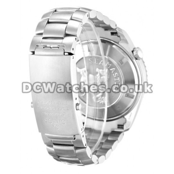 Classic Omega Planet Ocean Black Dial Replica Watches With Steel Bracelet For Men
