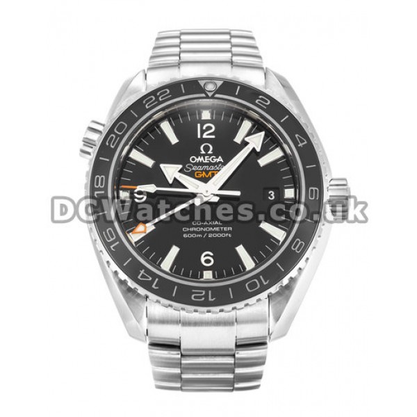 Cheap Omega Planet Ocean Black Dial 43.5MM Replica Watches For Men