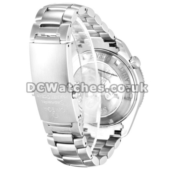 Pretty Black Dial Omega Planet Ocean 45MM Orange Bezel Replica Watches For Men