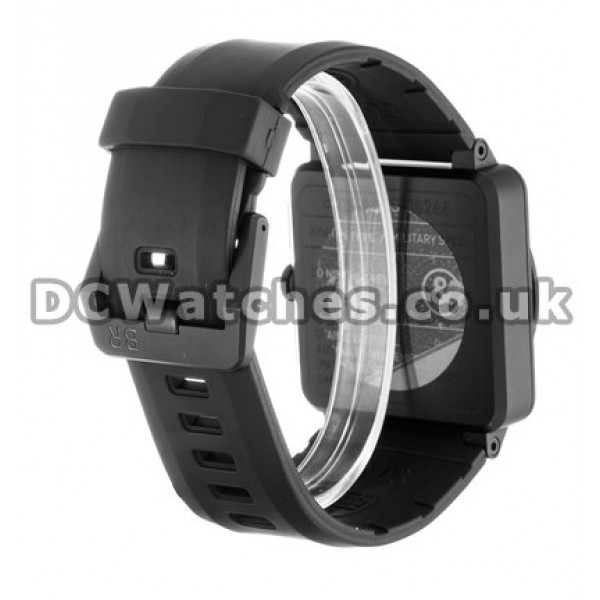 Swiss Bell and Ross BR03-94 Chronograph 42MM Carbon & Steel Case Black Baton Dial Copy Watches