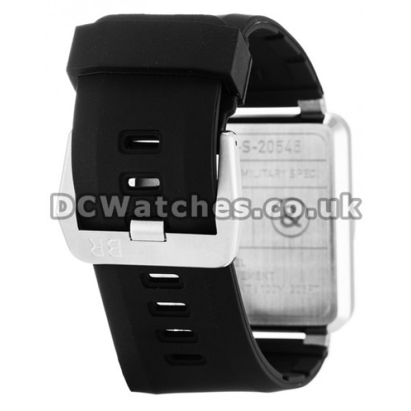 Perfect Bell and Ross BR03-92 Copy 46MM Steel Case Black Quarter Arabic Dial Watches