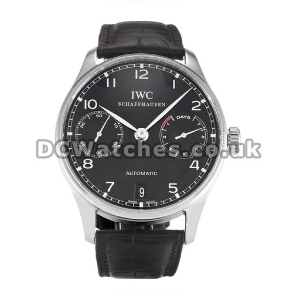 UK Black Dial IWC Portuguese Automatic 42.3MM Replica Watches For Men