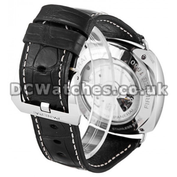 Sturdy Steel Case Panerai Radiomir Automatic Black Dial Replica Watches For UK