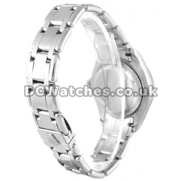 AAA Quality Rolex Pearlmaster Fake Watches With White Dials For Women