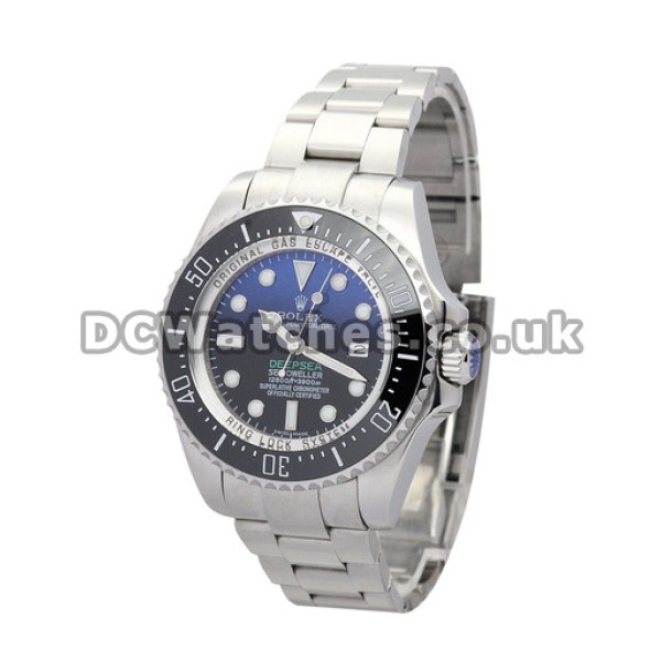Swiss Special Steel Rolex Deepsea Replica Watches D-blue Dial For Men (Ceramic Bezel)