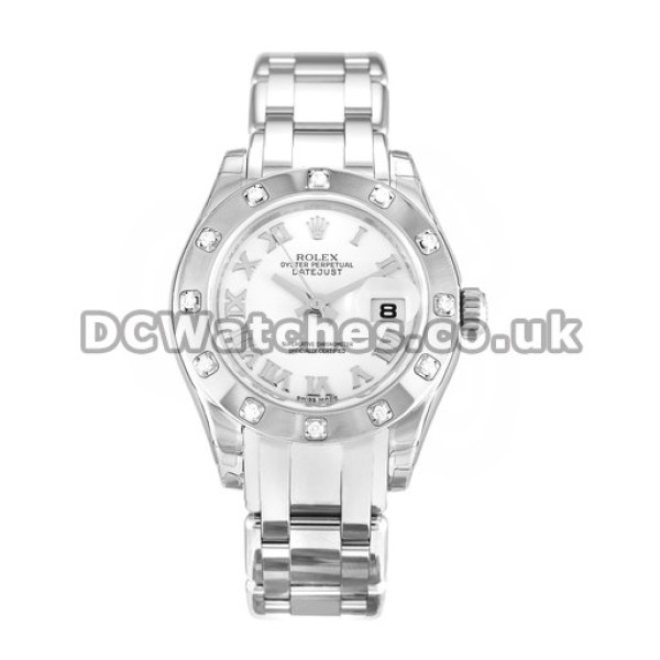 Rolex Pearlmaster 28 MM White Gold Replica Watches